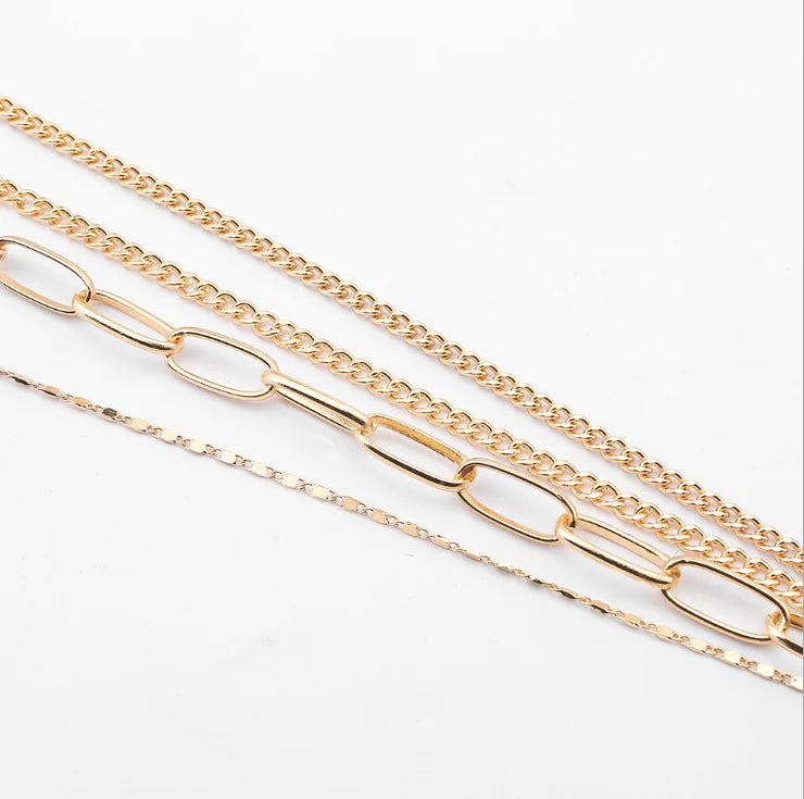 Alloy Multi-Layer Necklace with Coin Pendant