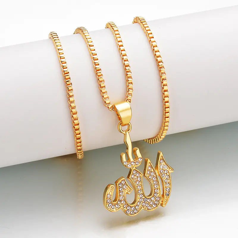 Religious Allah Pendant Necklace for Muslims