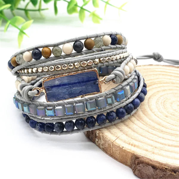Handwoven Leather Bohemian Multi-Layer Bracelet