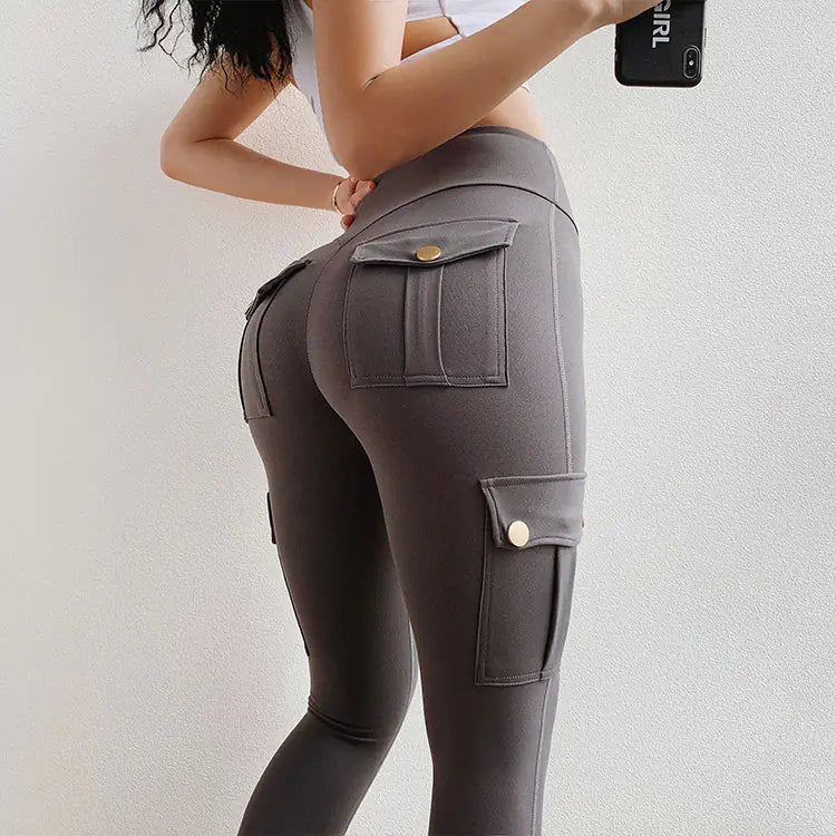 High-Waisted Women's Sports Leggings with Pockets