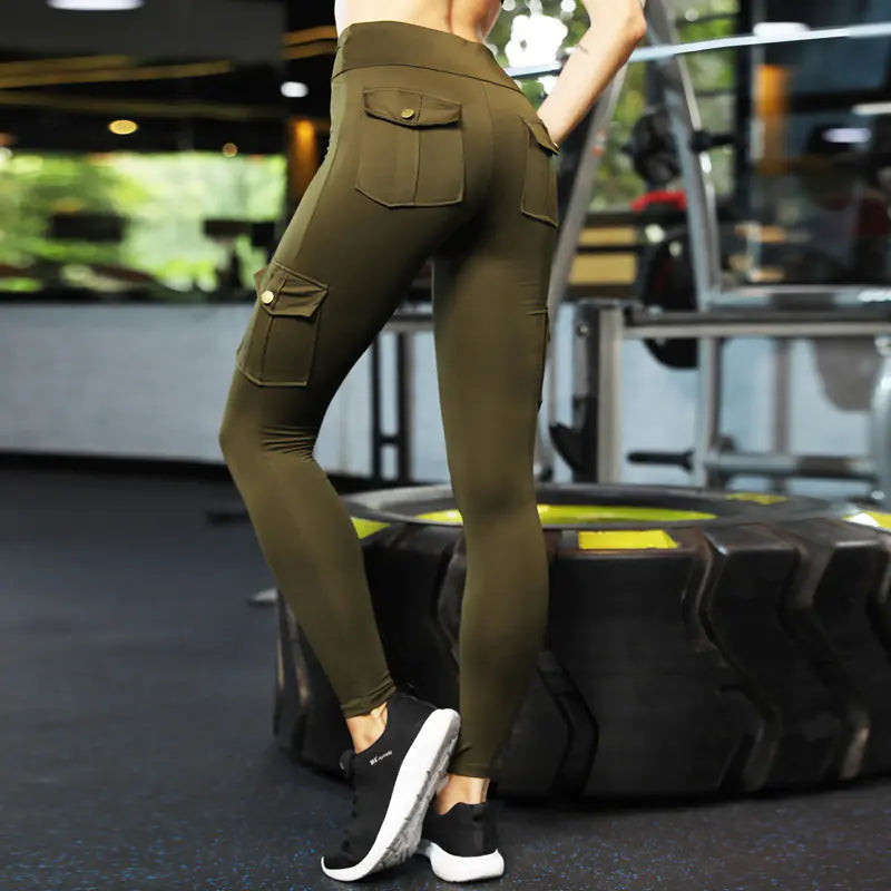 High-Waisted Women's Sports Leggings with Pockets