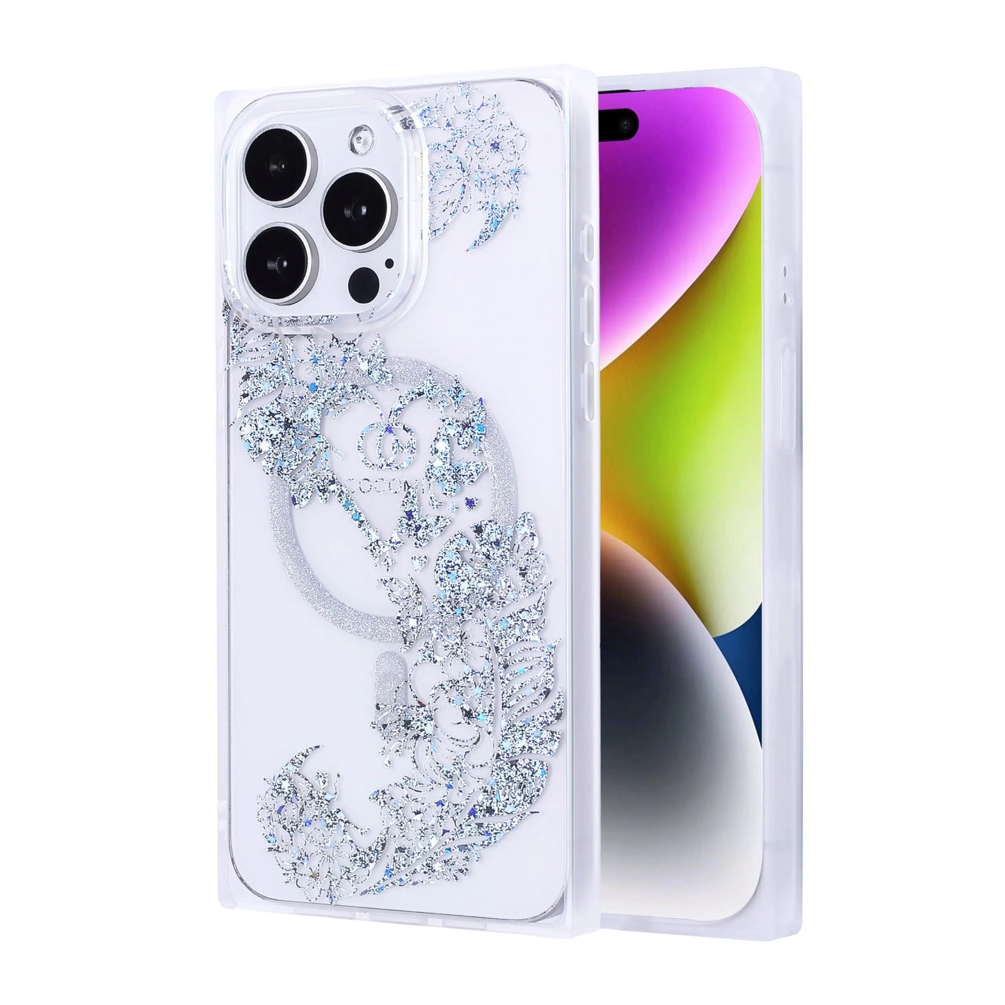 Cocomii - Rectangle Case Compatible with iPhone 14 Pro - Compatible with MagSafe Clear for iPhone 14 Pro 6.1 inch Paradise