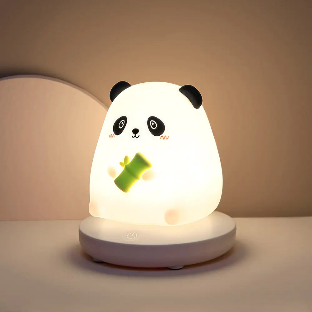 Cute Animal Shape USB Silicone Night Light for Kids