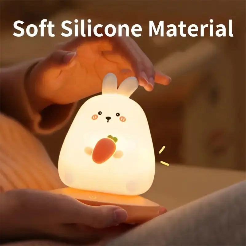 Cute Animal Shape USB Silicone Night Light for Kids