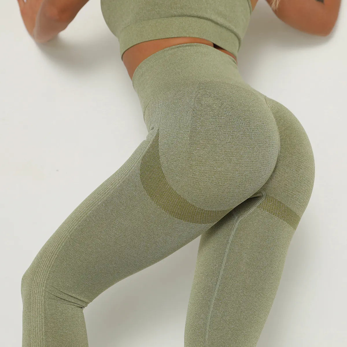 High-Waisted Peach Butt Yoga Pants for Fitness