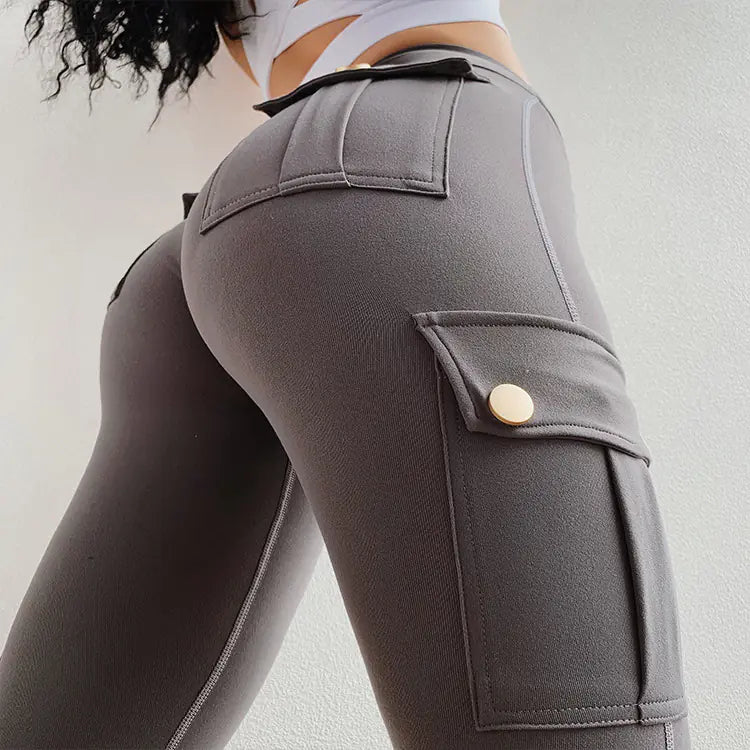 High-Waisted Women's Sports Leggings with Pockets