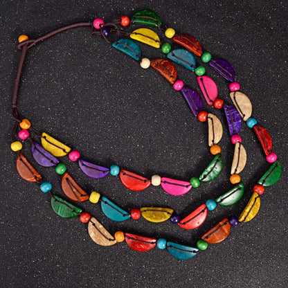 Bohemian Multi-Layer Coconut Shell Necklace for Women