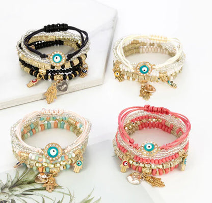 Bohemian Style Handmade Beaded Multi-layer Bracelet