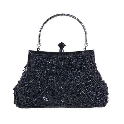 High-end Retro Beaded Hand-held Evening Bag for Women