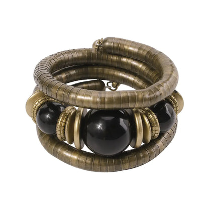 Bohemian Multi-Layer Bracelet with Turquoise Design