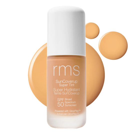 RMS Beauty SunCoverup Super Tint Broad Spectrum SPF 50 Sunscreen - Skin Tint Non Nano Moisturizer with SPF (Sand)