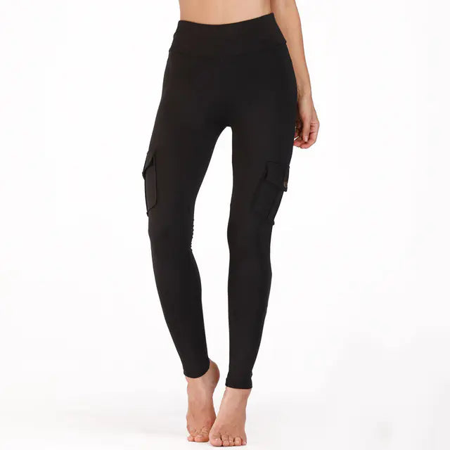 High-Waisted Women's Sports Leggings with Pockets