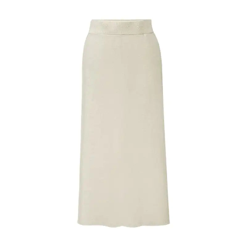 Mid-Length High-Waist Plus Size Split Skirt