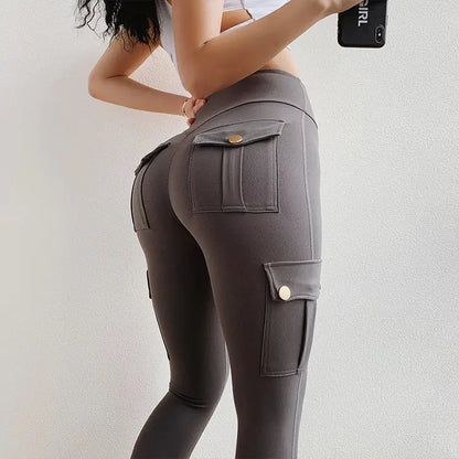 High-Waisted Women's Sports Leggings with Pockets