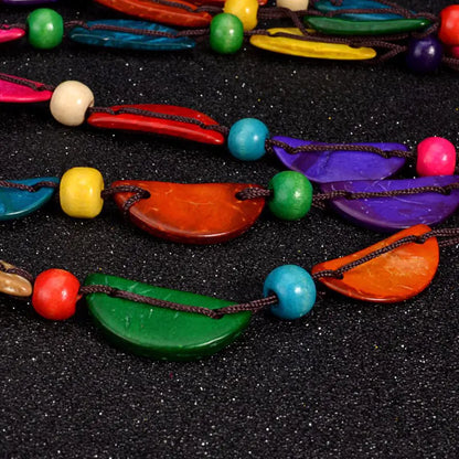 Bohemian Multi-Layer Coconut Shell Necklace for Women