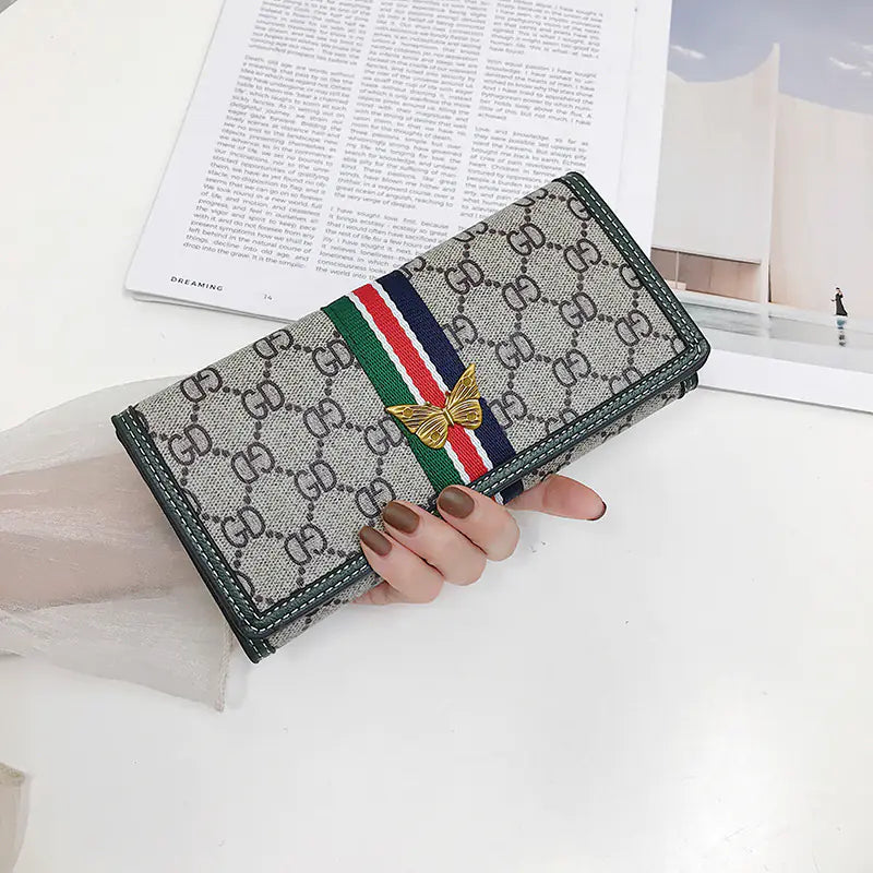 Women's Leather Wallet and Coin Purse Combo