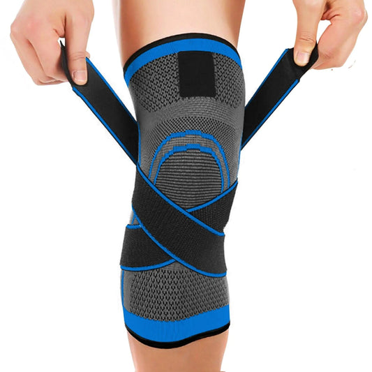 DCF Knee Braces Knee Sleeve for Men and Women - knee compression sleeve knee Pain Relief fitness knee Support for Sports Arthritis Working Out Running Basketball Weightlifting Gym (Small Blue)