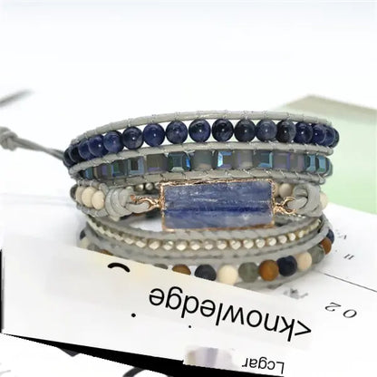 Handwoven Leather Bohemian Multi-Layer Bracelet