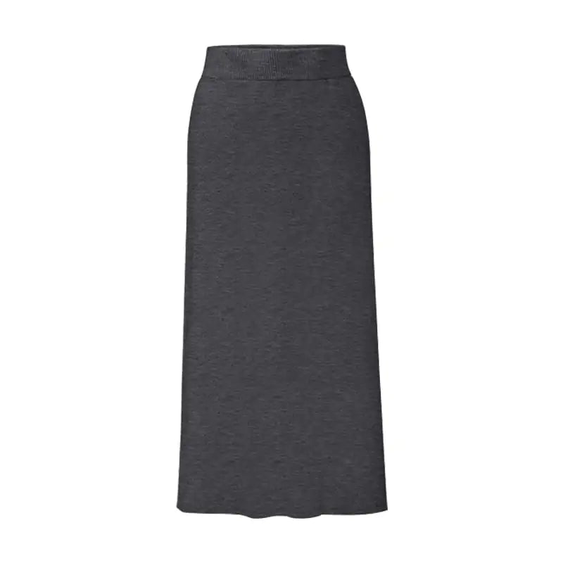 Mid-Length High-Waist Plus Size Split Skirt