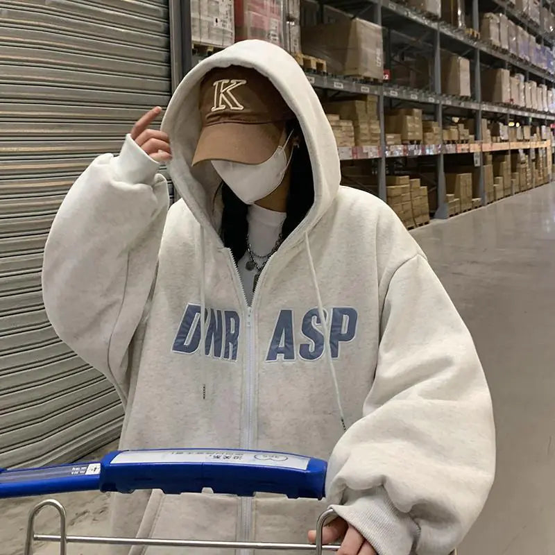 Hooded Loose Top Cardigan Sweater for Women