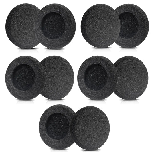 Jabra Headset Ear Cushions Replacement Foam Ear Pads Compatible with Jabra PRO 920 935 930 9450 9460 9465 9470 9400BS GN1900 2000 2100 2025 Biz 620 1100 1500 1900 2400II Headphones (10 Pack)