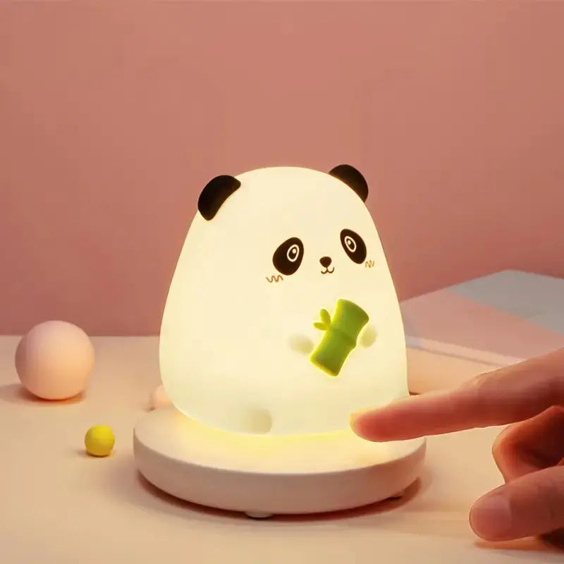 Cute Animal Shape USB Silicone Night Light for Kids