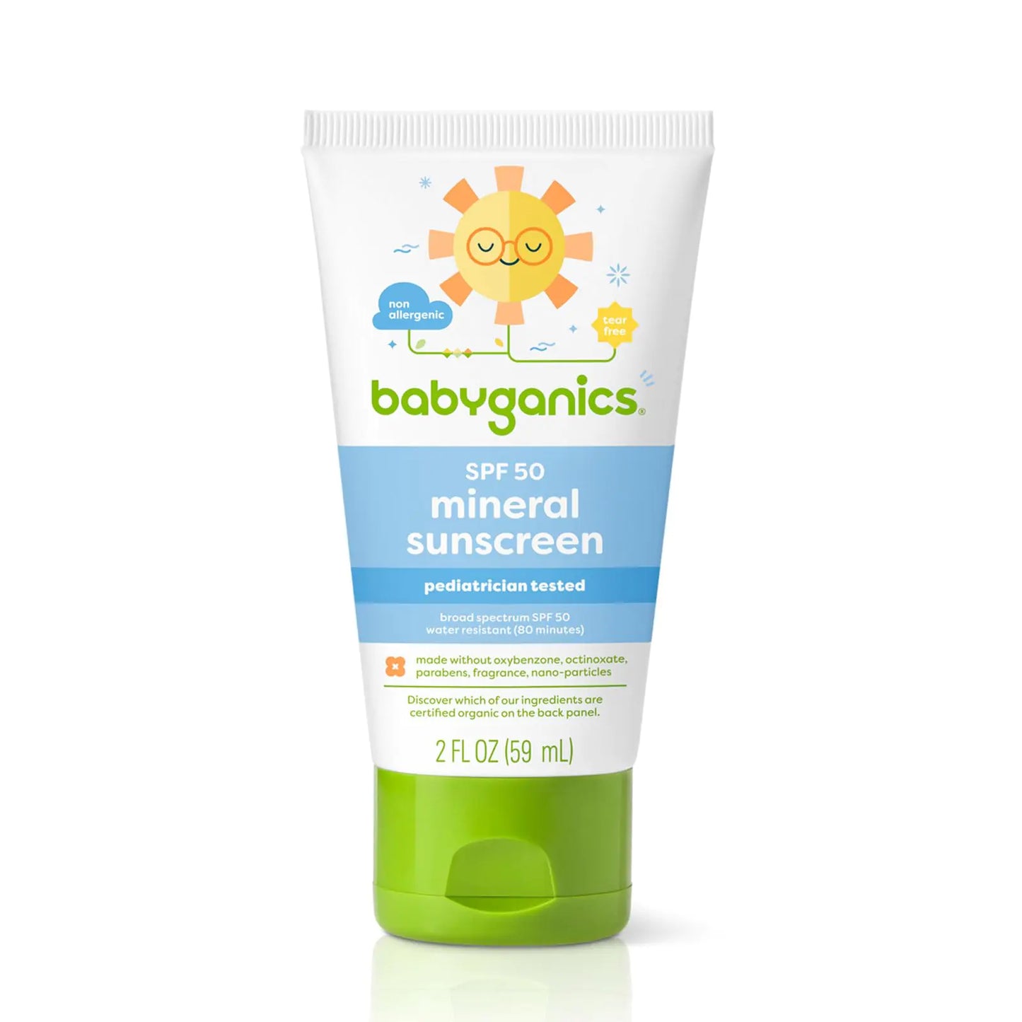 Babyganics SPF 50 Mineral-Based Baby Sunscreen Lotion 2 Ounce