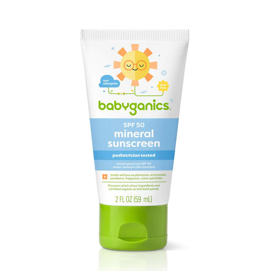 Babyganics SPF 50 Mineral-Based Baby Sunscreen Lotion 2 Ounce
