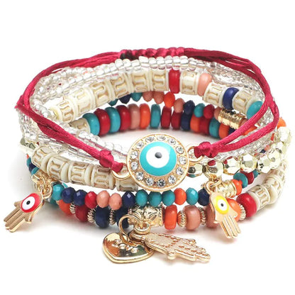 Bohemian Style Handmade Beaded Multi-layer Bracelet