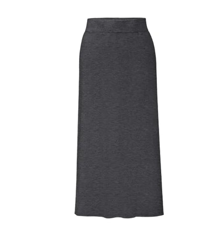 Mid-Length High-Waist Plus Size Split Skirt