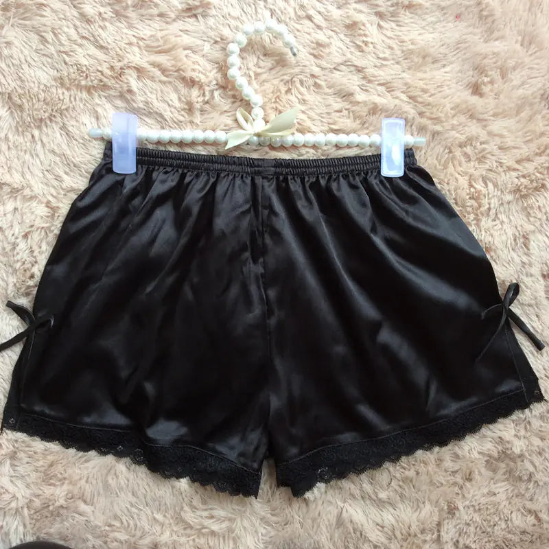 Women's Silk-Feel Cami Top and Shorts Pajama Set