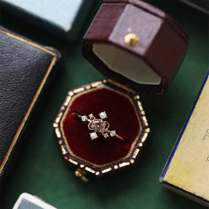 Simple Gold-Plated Ring for Women's Fashion