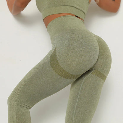 High-Waisted Peach Butt Yoga Pants for Fitness