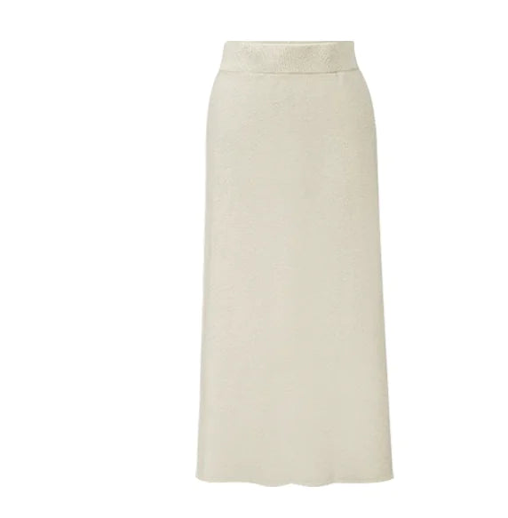 Mid-Length High-Waist Plus Size Split Skirt