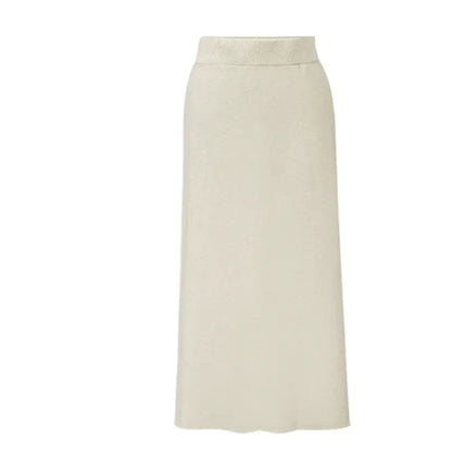 Mid-Length High-Waist Plus Size Split Skirt